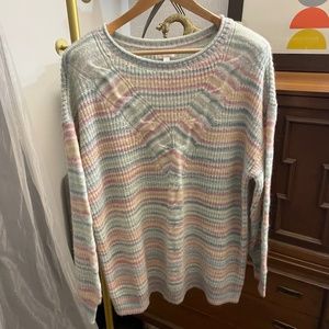 Lauren Conrad cable knit pastel sweater